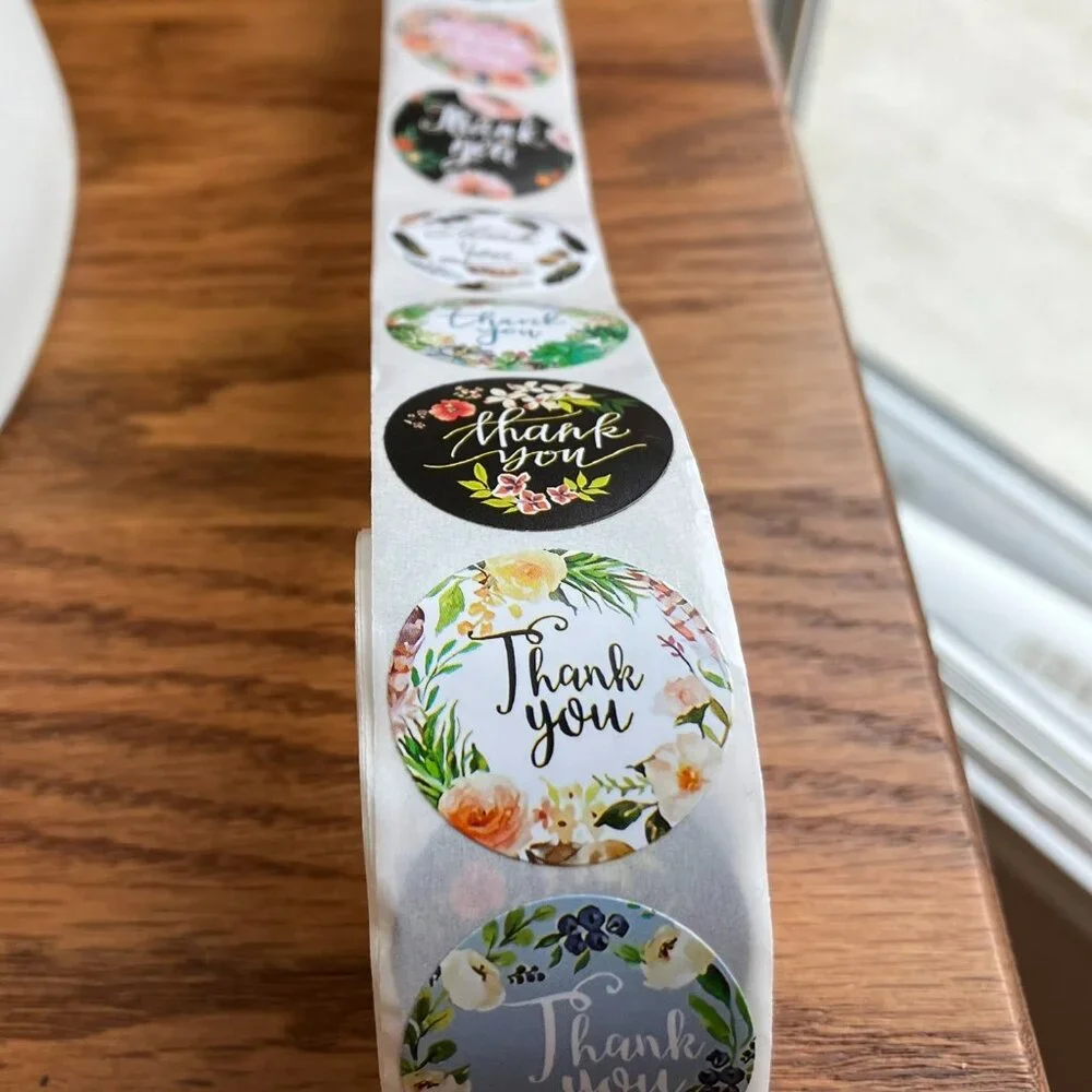 1500 Stickers - 3 x 500 THANK YOU self-a Stickers NEW TAX Write off